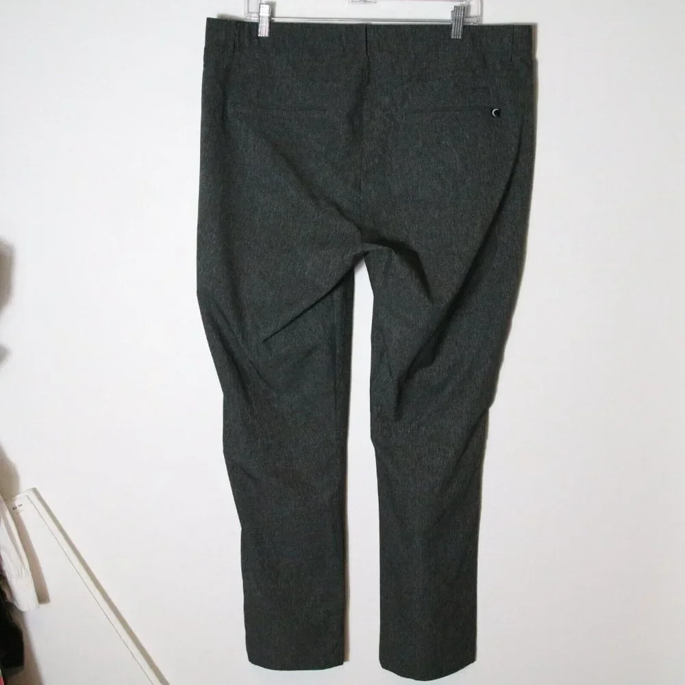 Zyia Active Mens Gray Performance Pants Size XL Stretch Work Chino‎ Straight leg